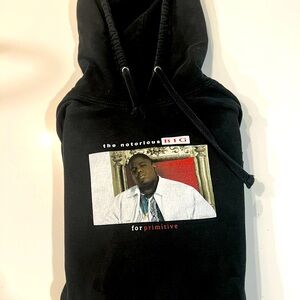 Notorious BIG hoodie 
Primitive apparel